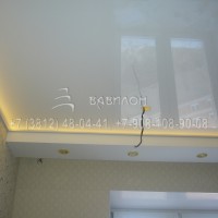 Натяжные потолки с подсветкой в Омске