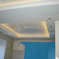 Монтаж натяжных потолков с подсветкой в Омске