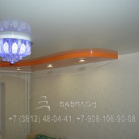 Монтаж двухуровневых бесщелевых потолков в Омске