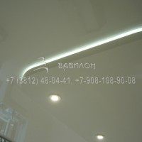 Монтаж натяжных потолков с подсветкой в Омске