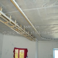 Монтаж трехуровнего натяжного потолка