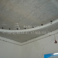 Установка трехуровнего потолка
