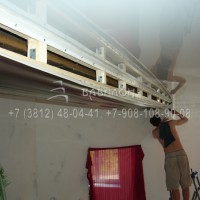 Монтаж трехуровнего потолка